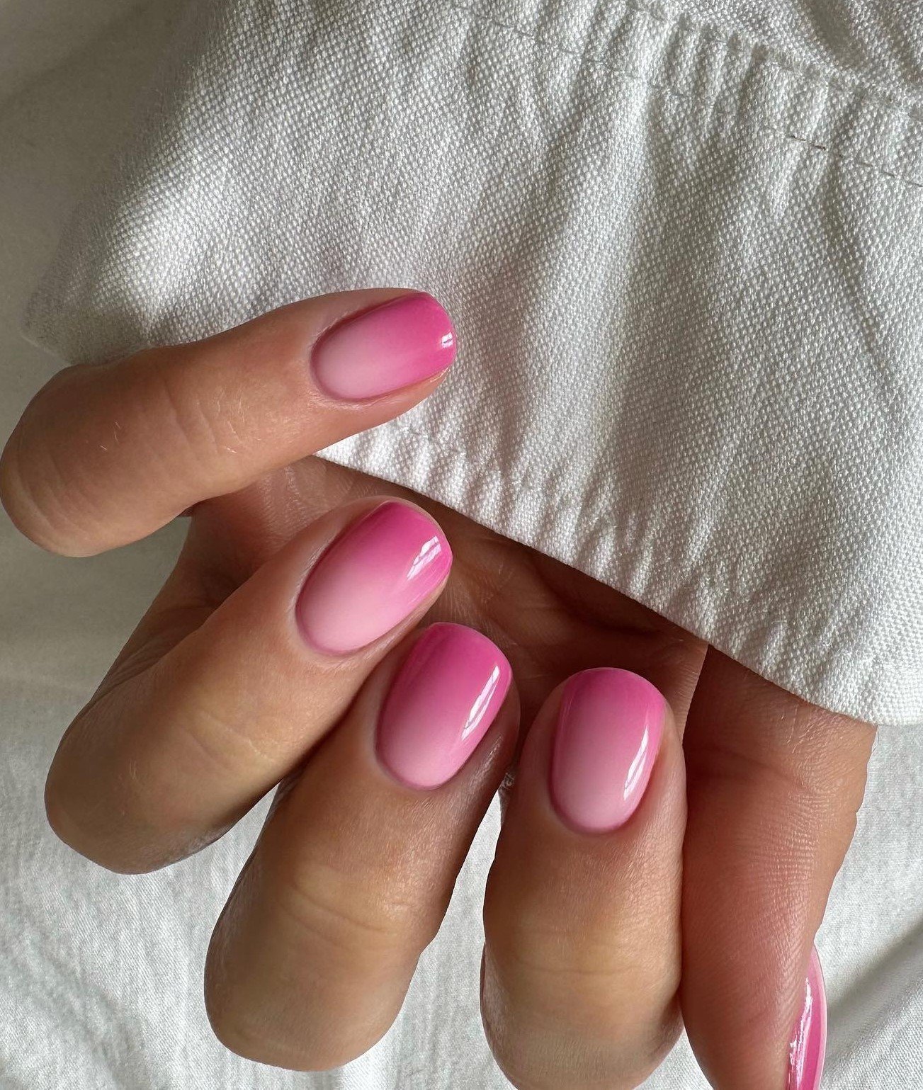 Soft Pink Glossy Ombre