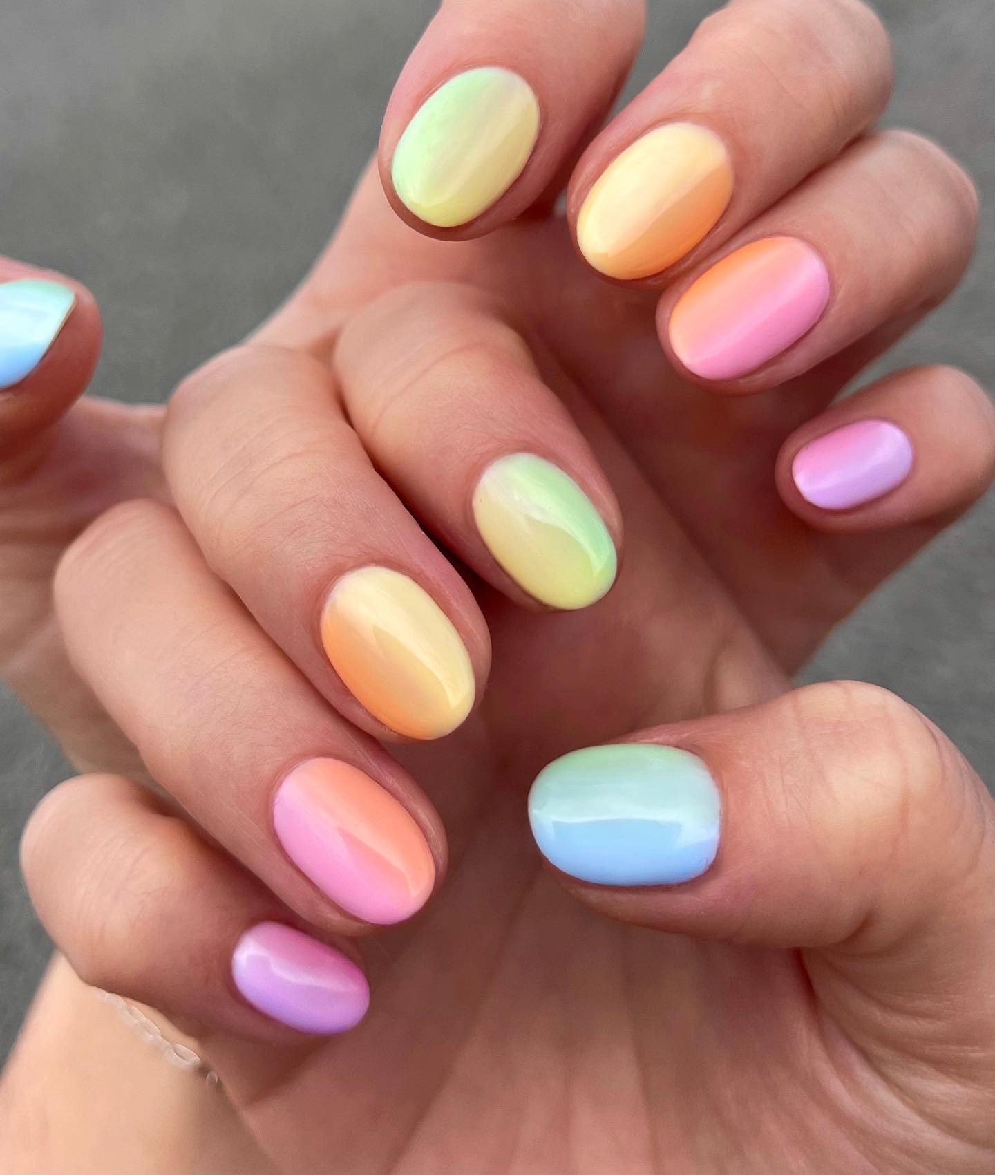 Pastel Rainbow Sorbet Ombre