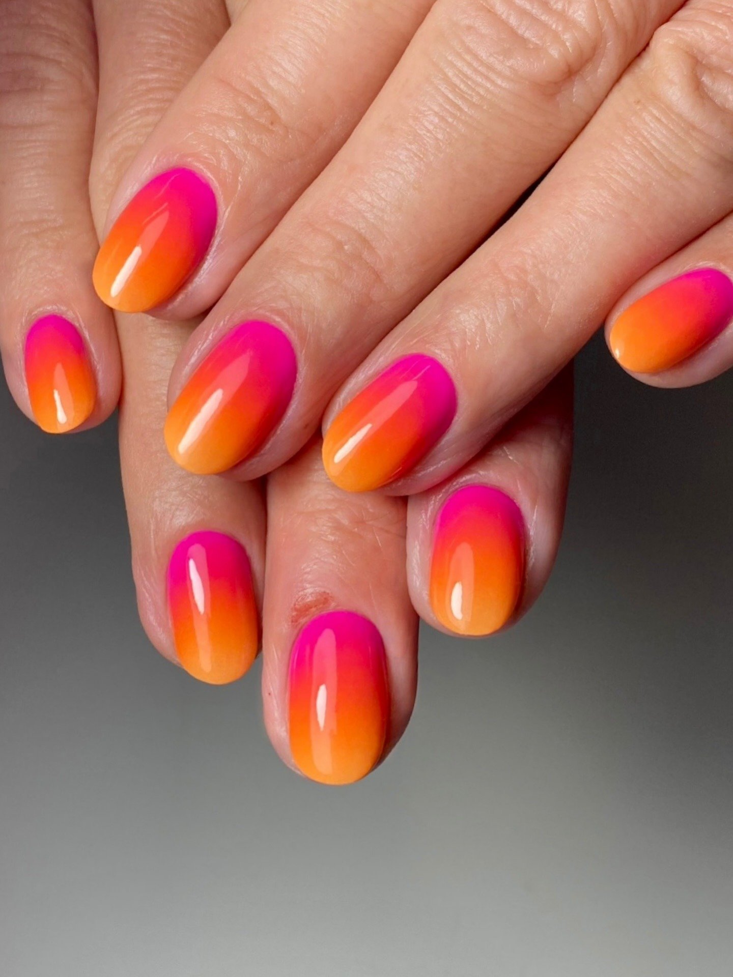 Hot Pink Orange Sunset