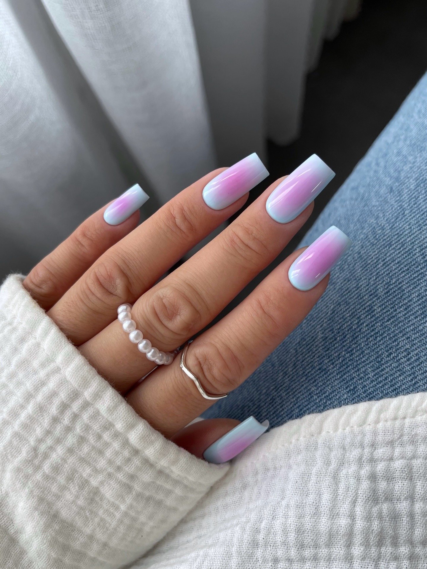 Lavender Blue Long Square